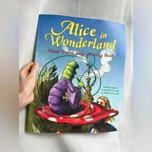 Alice in Wonderland Abradale Book Giant Colouring Book Children Art Kids Posters